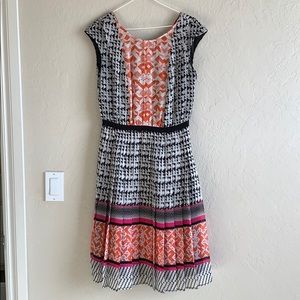 Halogen geometric print dress